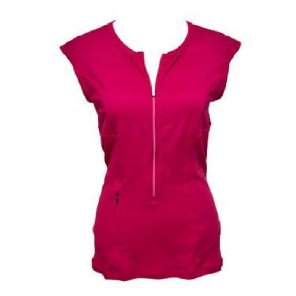 Athleta Pink Fitted Sleeveless Muscle Tee size small